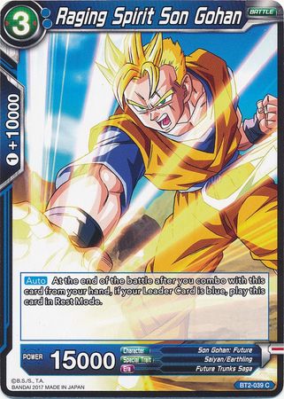 Raging Spirit Son Gohan (BT2-039) [Union Force] | Tables and Towers