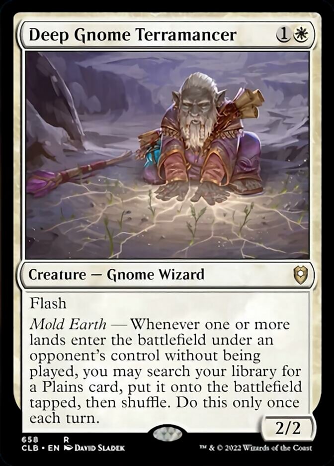 Deep Gnome Terramancer [Commander Legends: Battle for Baldur's Gate] | Tables and Towers