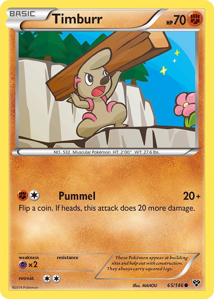 Timburr (65/146) [XY: Base Set] | Tables and Towers