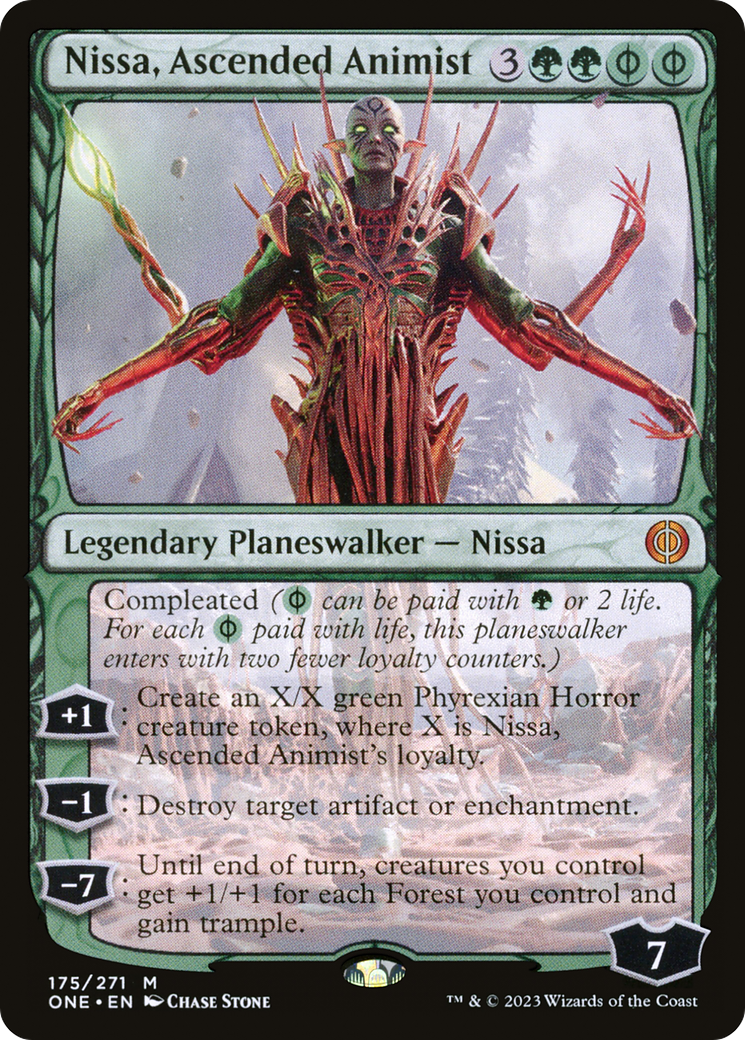 Nissa, Ascended Animist [Phyrexia: All Will Be One] | Tables and Towers