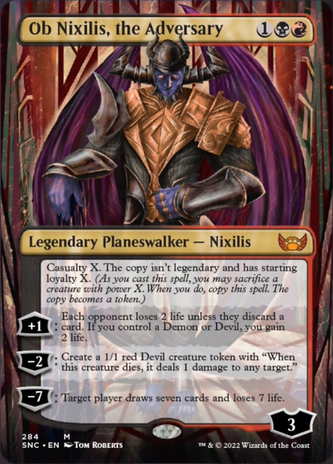 Ob Nixilis, the Adversary (Borderless) [Streets of New Capenna] | Tables and Towers