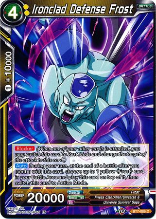 Ironclad Defense Frost (BT7-086) [Assault of the Saiyans] | Tables and Towers