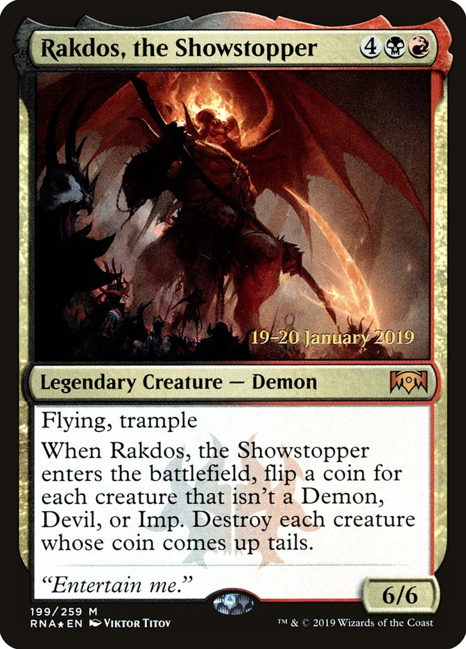 Rakdos, the Showstopper [Ravnica Allegiance Prerelease Promos] | Tables and Towers