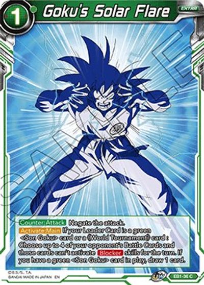 Goku's Solar Flare (EB1-36) [Battle Evolution Booster] | Tables and Towers