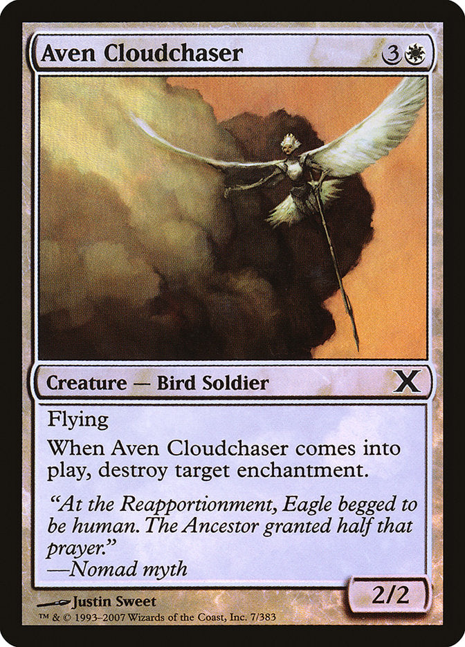 Aven Cloudchaser (Premium Foil) [Tenth Edition] | Tables and Towers