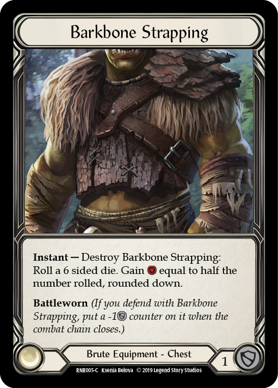 Barkbone Strapping [RNR005-C] (Rhinar Hero Deck)  1st Edition Normal | Tables and Towers