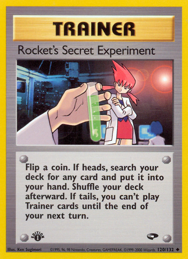 Rocket's Secret Experiment (120/132) [Gym Challenge 1st Edition] | Tables and Towers