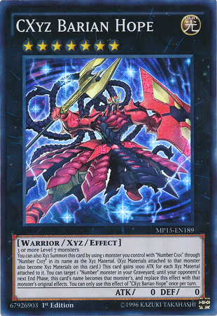 CXyz Barian Hope [MP15-EN189] Super Rare | Tables and Towers