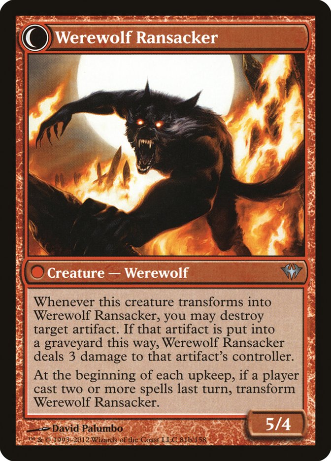 Afflicted Deserter // Werewolf Ransacker [Dark Ascension] | Tables and Towers