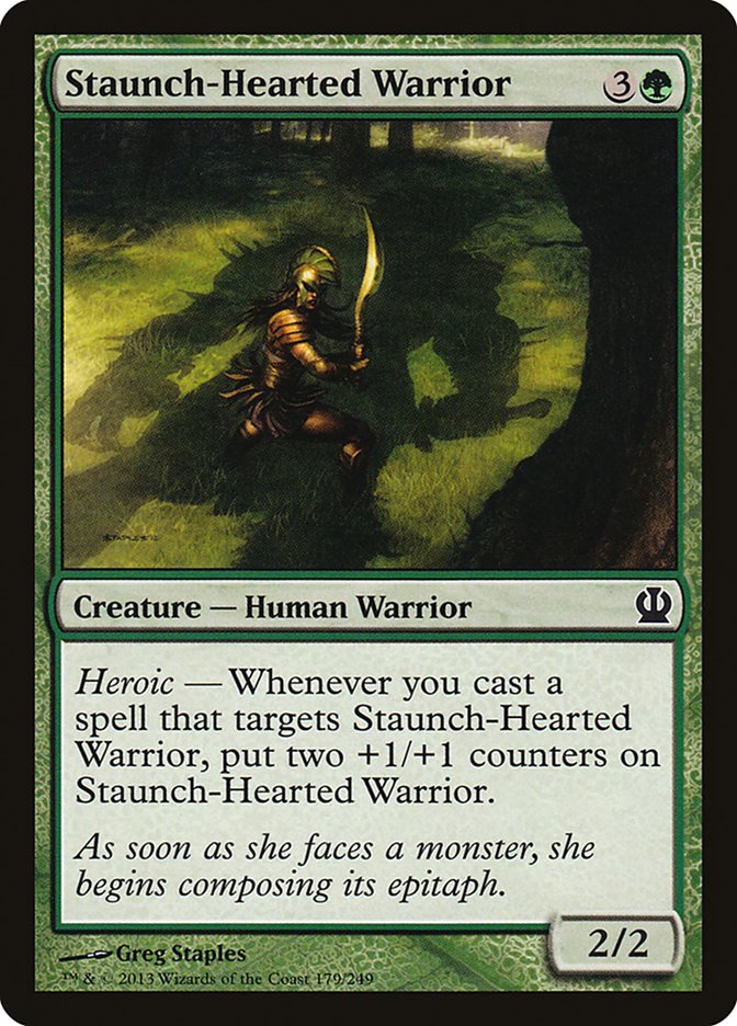 Staunch-Hearted Warrior [Theros] | Tables and Towers