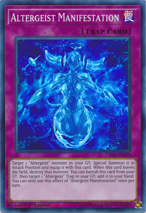 Altergeist Manifestation [EXFO-EN070] Super Rare | Tables and Towers