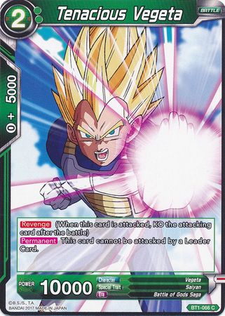 Tenacious Vegeta (BT1-066) [Galactic Battle] | Tables and Towers