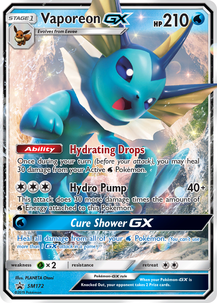 Vaporeon GX (SM172) [Sun & Moon: Black Star Promos] | Tables and Towers