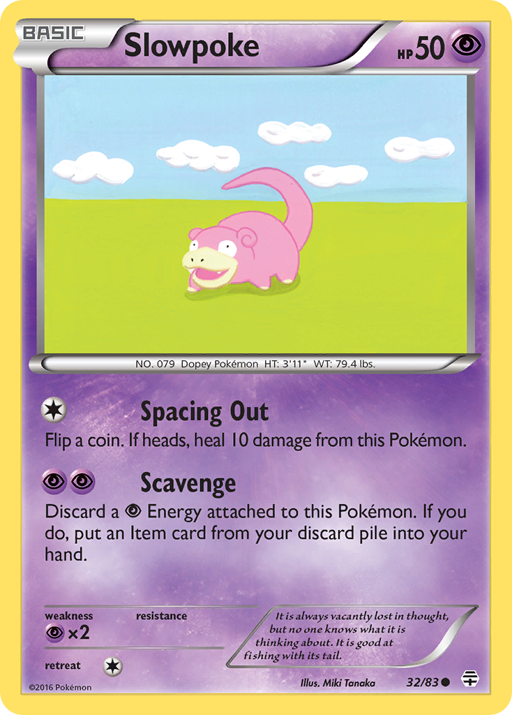 Slowpoke (32/83) [XY: Generations] | Tables and Towers