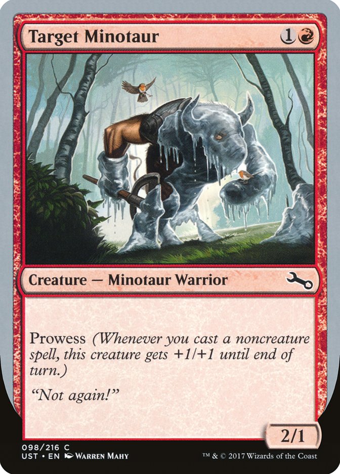 Target Minotaur (Ice Art) [Unstable] | Tables and Towers