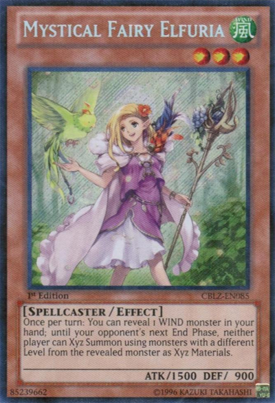 Mystical Fairy Elfuria [CBLZ-EN085] Secret Rare | Tables and Towers