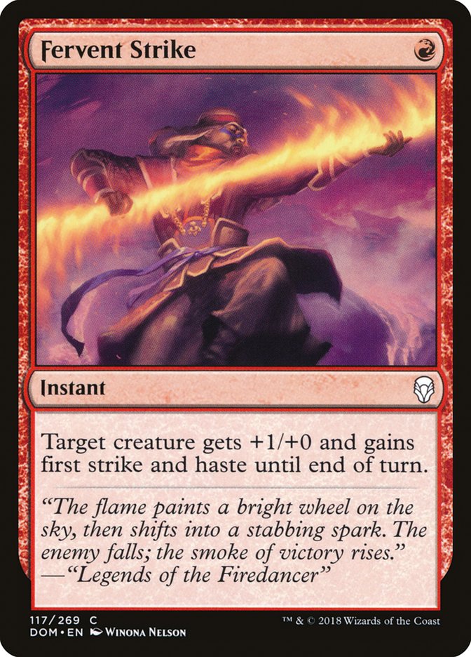 Fervent Strike [Dominaria] | Tables and Towers