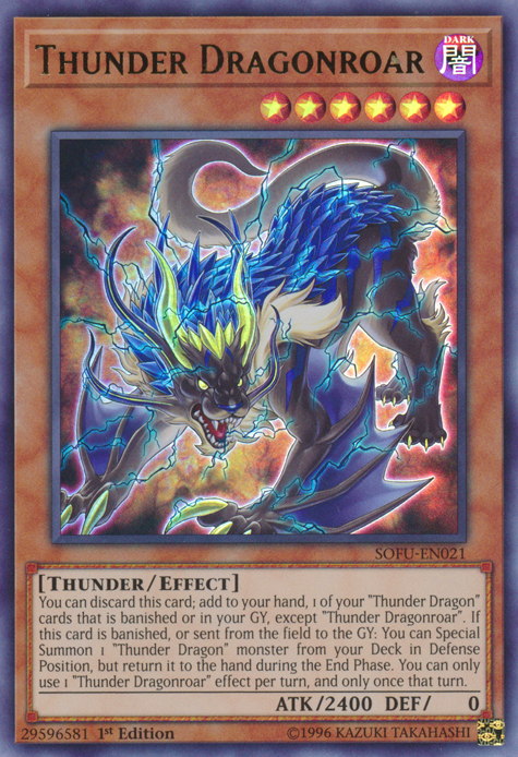 Thunder Dragonroar [SOFU-EN021] Ultra Rare | Tables and Towers