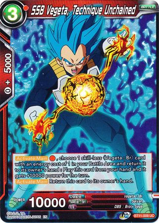 SSB Vegeta, Technique Unchained (BT11-009) [Vermilion Bloodline 2nd Edition] | Tables and Towers