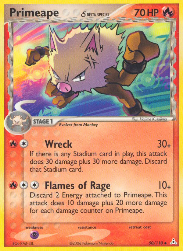 Primeape (50/110) (Delta Species) [EX: Holon Phantoms] | Tables and Towers