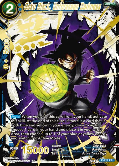 Goku Black, Unforeseen Darkness (Alternate Art) (P-124) [Special Anniversary Set 2021] | Tables and Towers