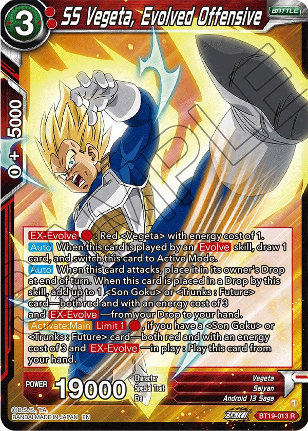 SS Vegeta, Evolved Offensive (BT19-013) [Fighter's Ambition] | Tables and Towers