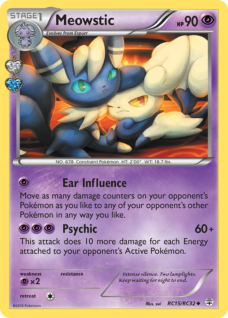 Meowstic (RC15/RC32) [XY: Generations] | Tables and Towers