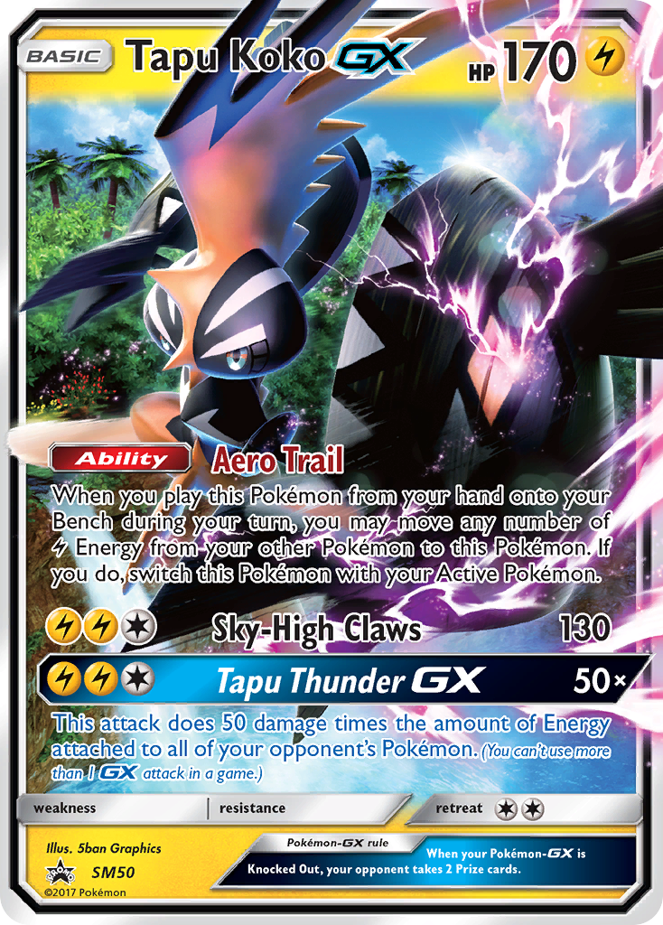 Tapu Koko GX (SM50) [Sun & Moon: Black Star Promos] | Tables and Towers