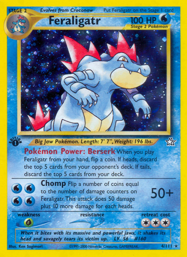 Feraligatr (4/111) [Neo Genesis 1st Edition] | Tables and Towers