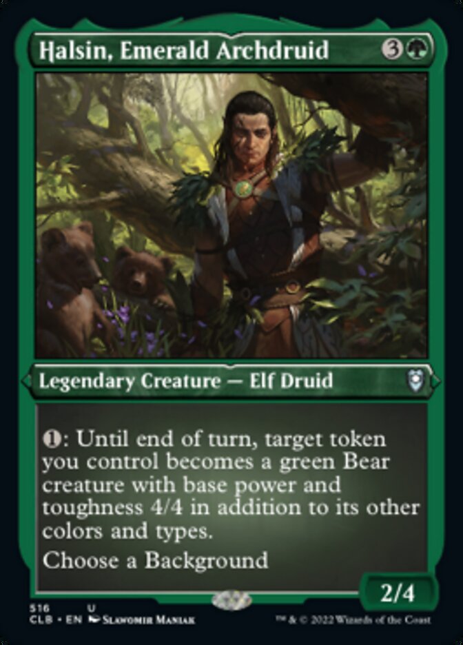 Halsin, Emerald Archdruid (Foil Etched) [Commander Legends: Battle for Baldur's Gate] | Tables and Towers