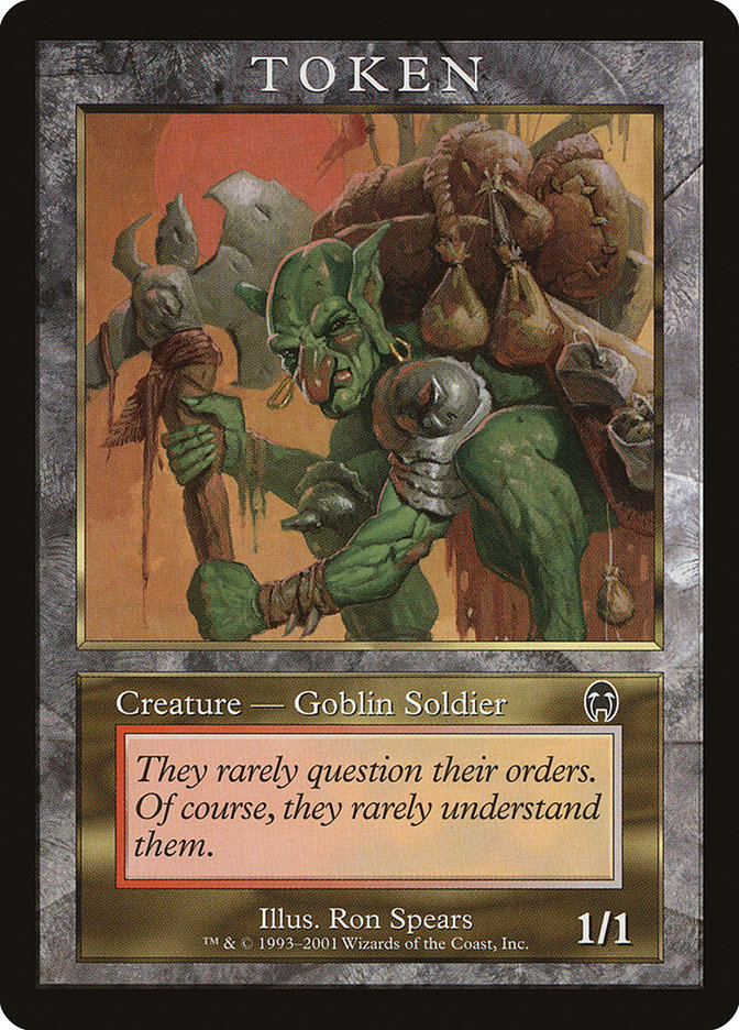 Goblin Soldier Token [Magic Player Rewards 2001] | Tables and Towers