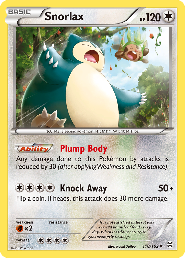 Snorlax (118/162) [XY: BREAKthrough] | Tables and Towers