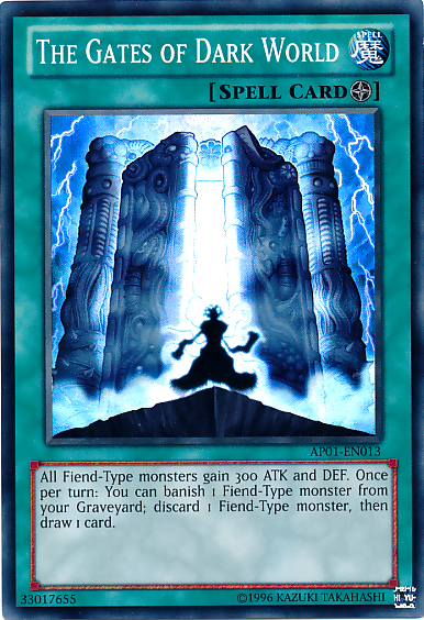 The Gates of Dark World [AP01-EN013] Super Rare | Tables and Towers