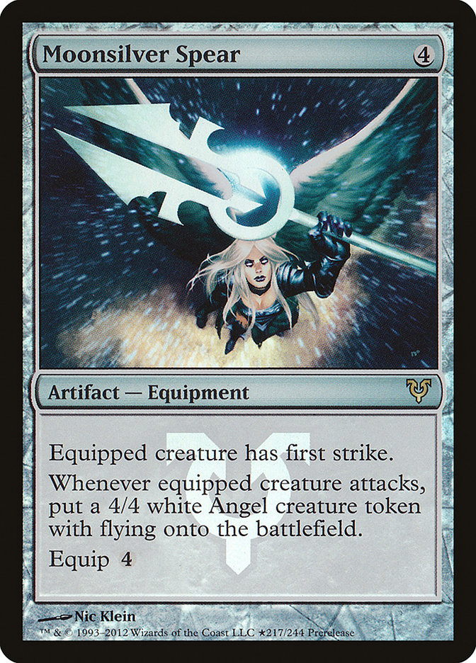 Moonsilver Spear [Avacyn Restored Prerelease Promos] | Tables and Towers