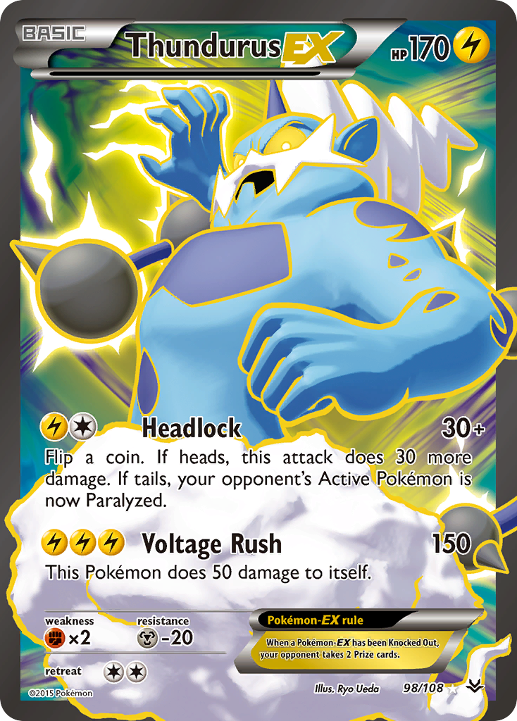 Thundurus EX (98/108) [XY: Roaring Skies] | Tables and Towers