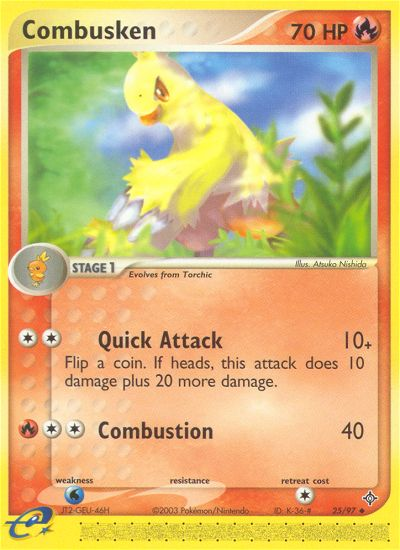 Combusken (25/97) [EX: Dragon] | Tables and Towers