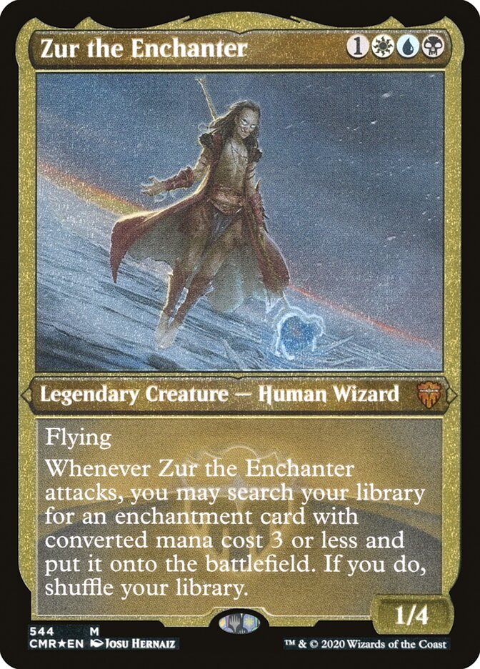 Zur the Enchanter (Etched) [Commander Legends] | Tables and Towers