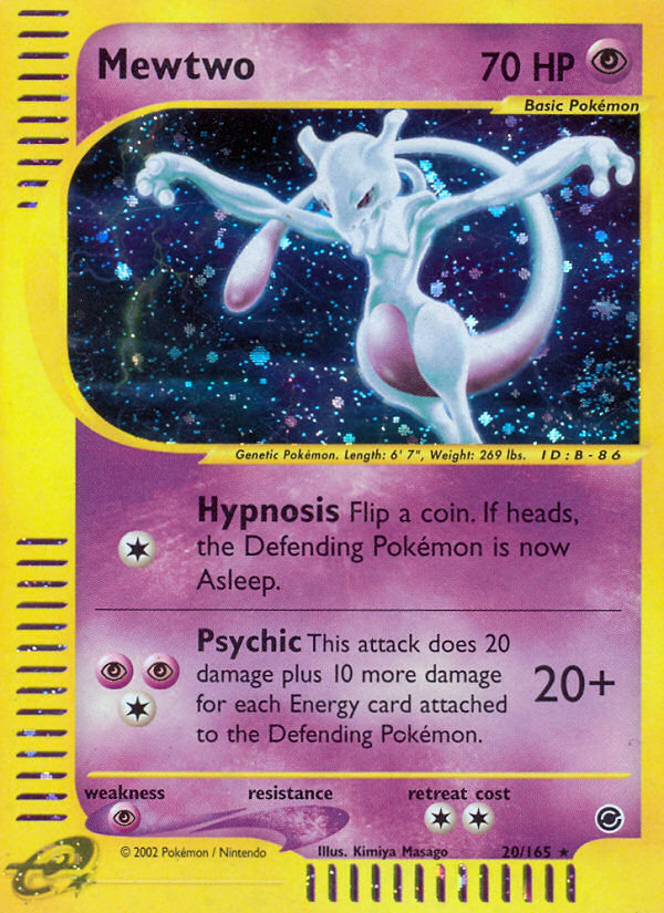 Mewtwo (20/165) [Expedition: Base Set] | Tables and Towers