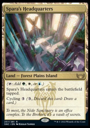 Spara's Headquarters (Promo Pack) [Streets of New Capenna Promos] | Tables and Towers