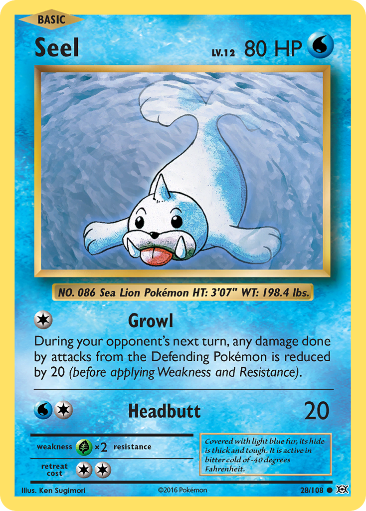 Seel (28/108) [XY: Evolutions] | Tables and Towers