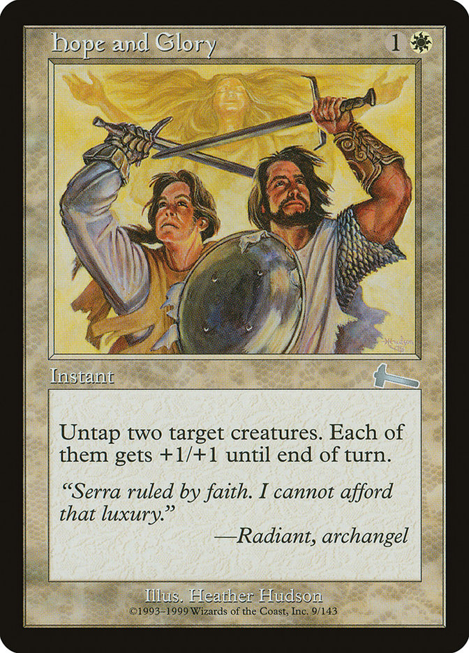 Hope and Glory [Urza's Legacy] | Tables and Towers