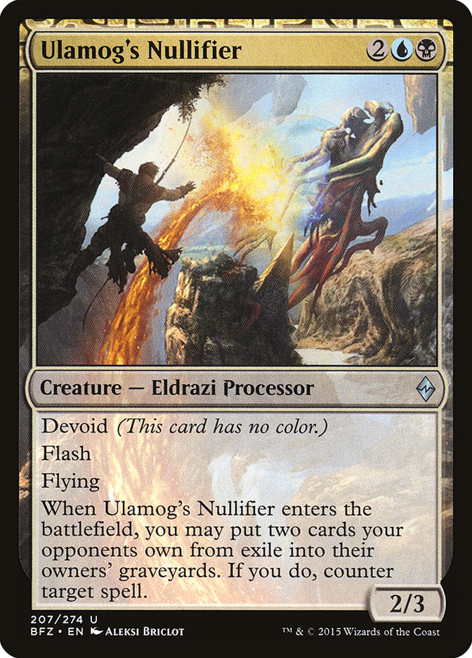 Ulamog's Nullifier [Battle for Zendikar] | Tables and Towers