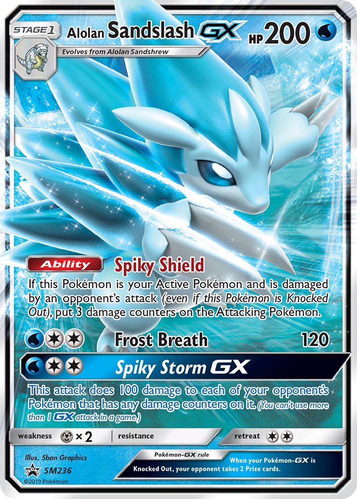 Alolan Sandslash GX (SM236) [Sun & Moon: Black Star Promos] | Tables and Towers