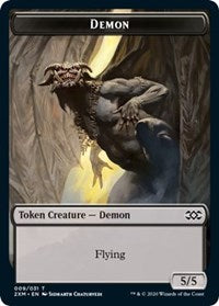 Demon // Squirrel Double-Sided Token [Double Masters Tokens] | Tables and Towers