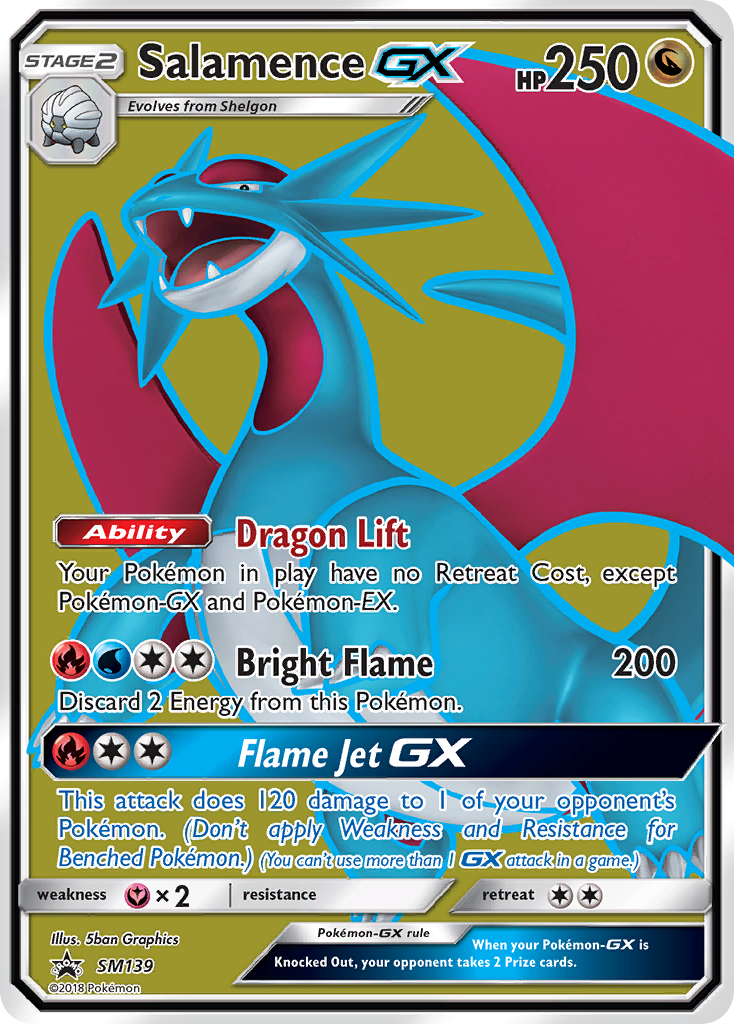 Salamence GX (SM139) [Sun & Moon: Black Star Promos] | Tables and Towers