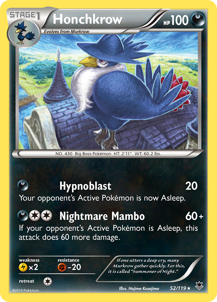 Honchkrow (52/119) [XY: Phantom Forces] | Tables and Towers