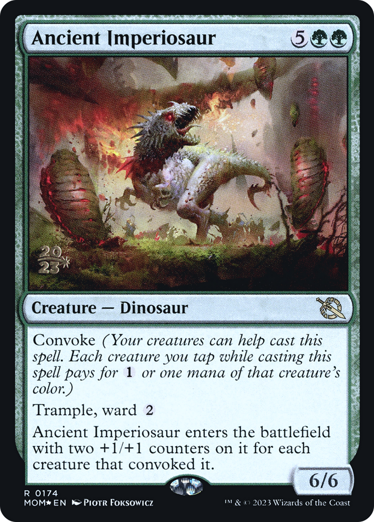 Ancient Imperiosaur [March of the Machine Prerelease Promos] | Tables and Towers