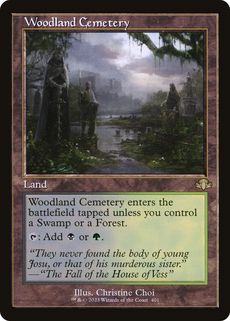 Woodland Cemetery (Retro) [Dominaria Remastered] | Tables and Towers