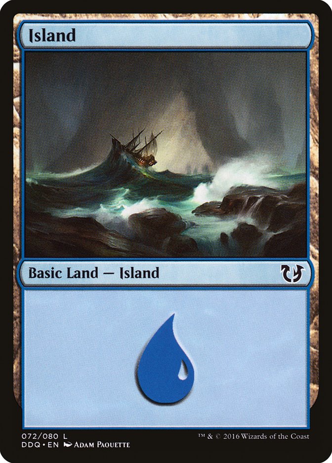 Island (72) [Duel Decks: Blessed vs. Cursed] | Tables and Towers