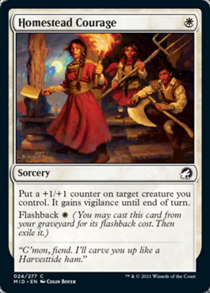Homestead Courage [Innistrad: Midnight Hunt] | Tables and Towers